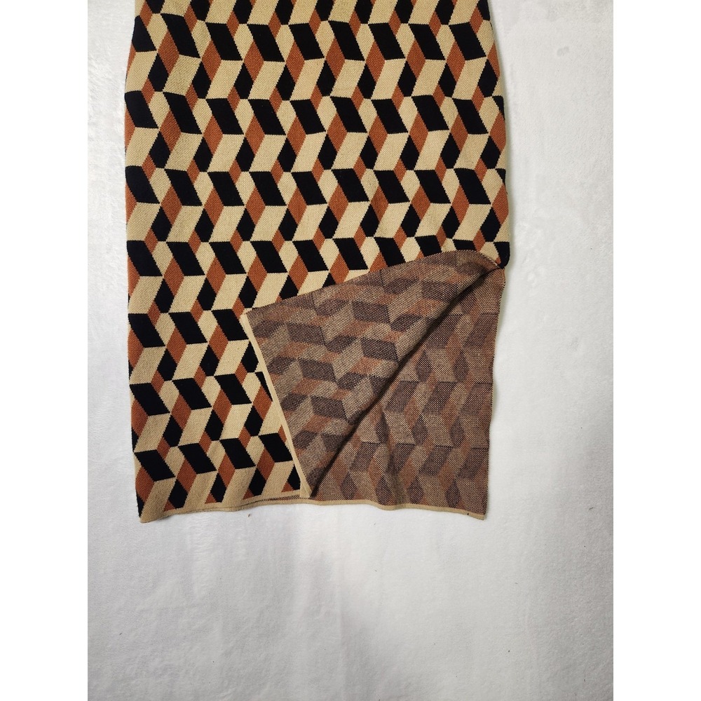 House of Harlow 1960 Geometric Print Sleeveless Knit Midi Dress Women's M - Picture 6 of 12